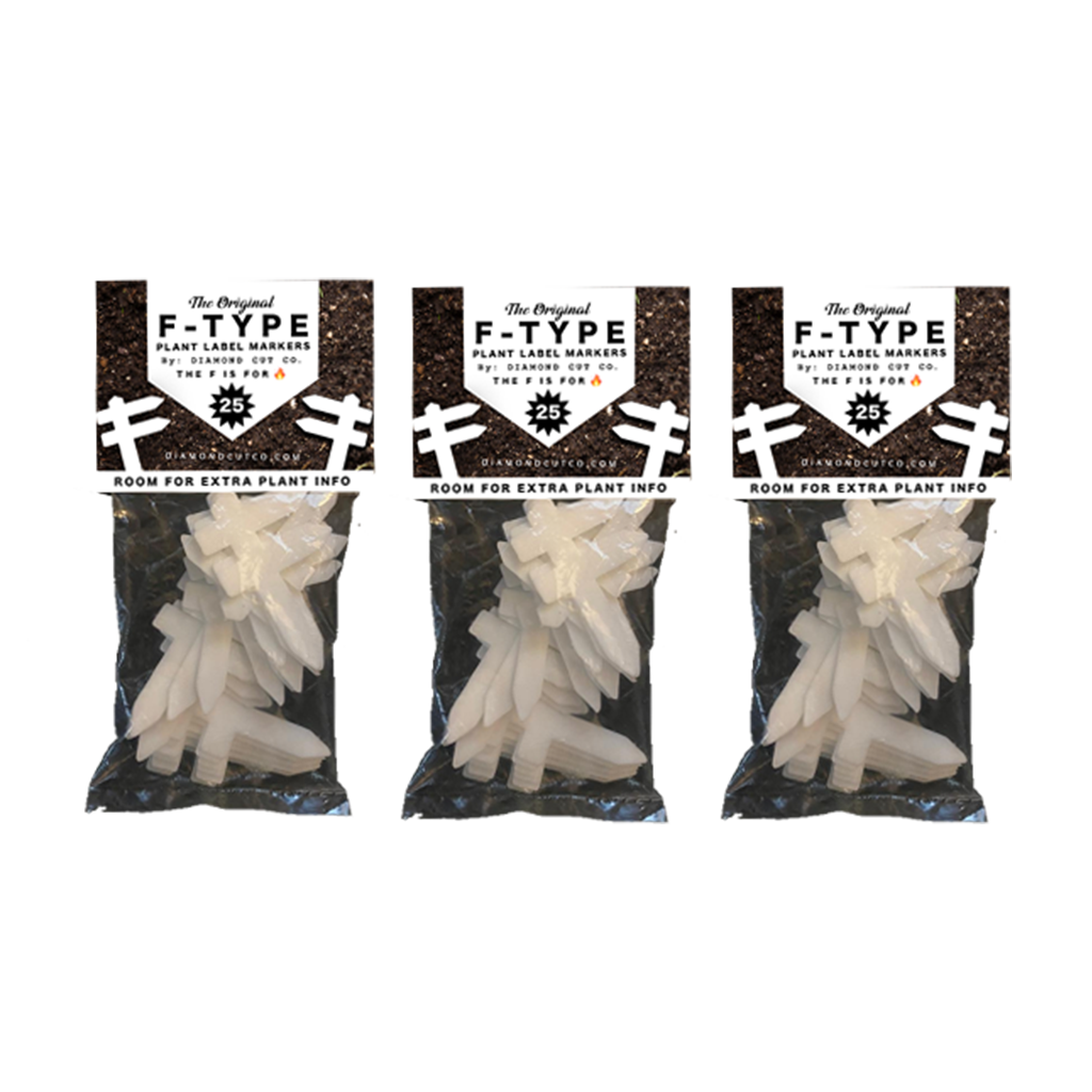 The F-Type Plant Label Markers » 25-pack